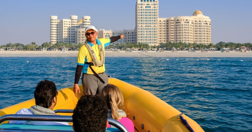 Al Marjan Island beach Ras Al Khaimah free public beach UAE