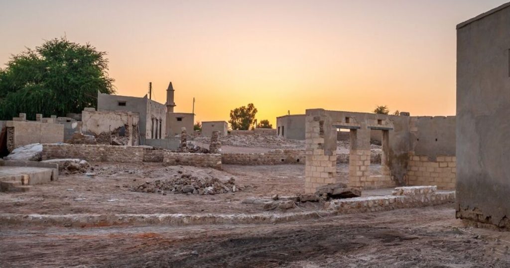 Abandoned heritage village of Jazirat Al Hamra in Ras Al Khaimah tourist places