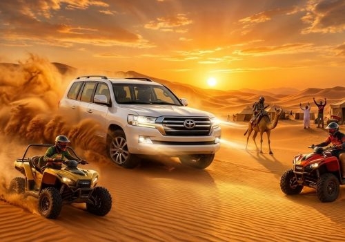 Morning Desert Safari Dubai with dune bashing and desert adventure