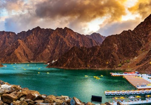Hatta Mountain Tour Full Day from Dubai with mountain scenery