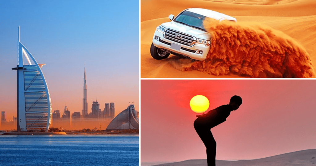 Dubai City Tour + Desert Safari Combo with city sightseeing and desert adventure