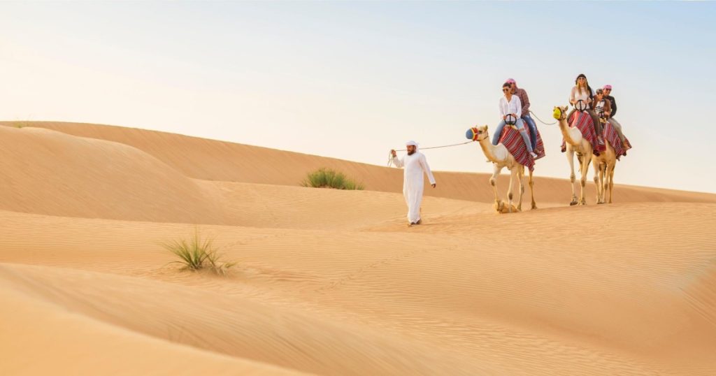 Cheap Morning Desert Safari Dubai with camel ride