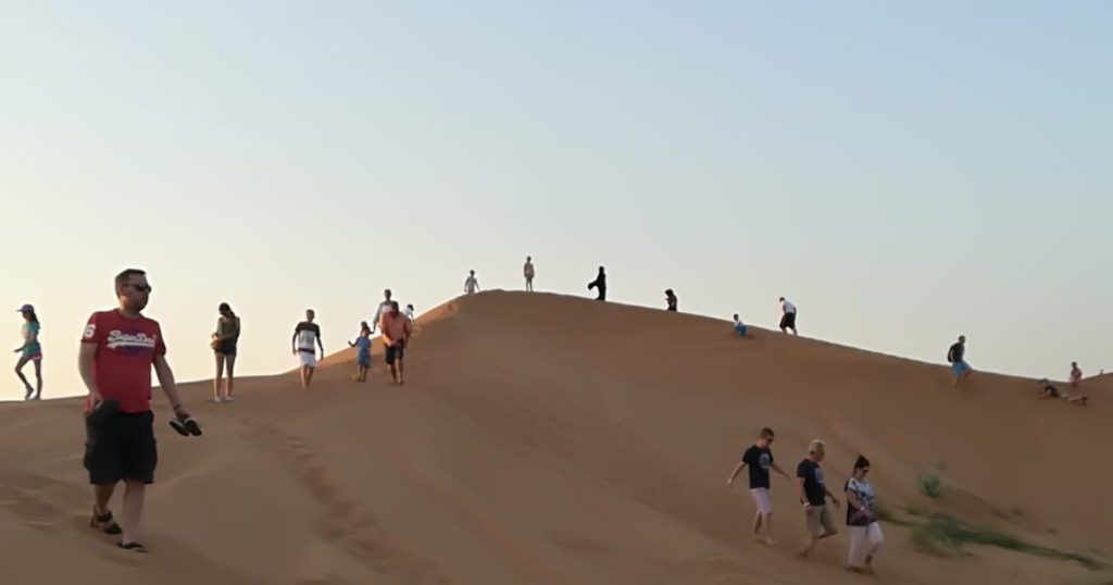 Desert Safari Ras Al Khaimah across golden desert dunes