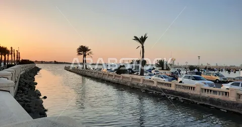 Abu Dhabi Corniche at night