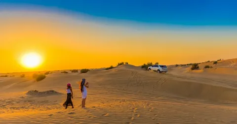 Dubai desert sunset during November 2026 safari