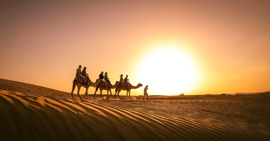 Evening Desert Safari Dubai package with dune bashing and BBQ dinner