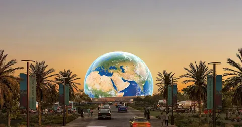 Yas Island Abu Dhabi at night